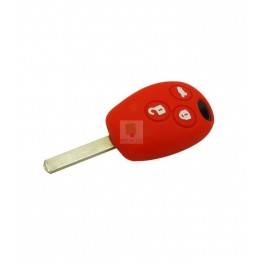HOUSSE SILICONE POUR RENAULT 3 BOUTONS ROUGE